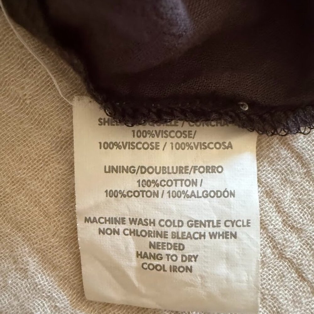 O'Neill Mini Blue and Brown Spaghetti Strap Dress, size Lg - Picture 8 of 9